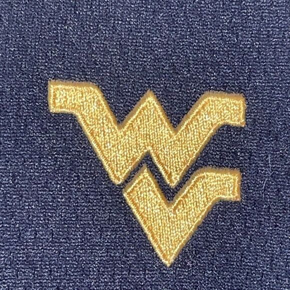 Cutter & Buck Mens West Virginia Mountaineers 1/4 Zip Pullover Navy Med EUC - Picture 4 of 11